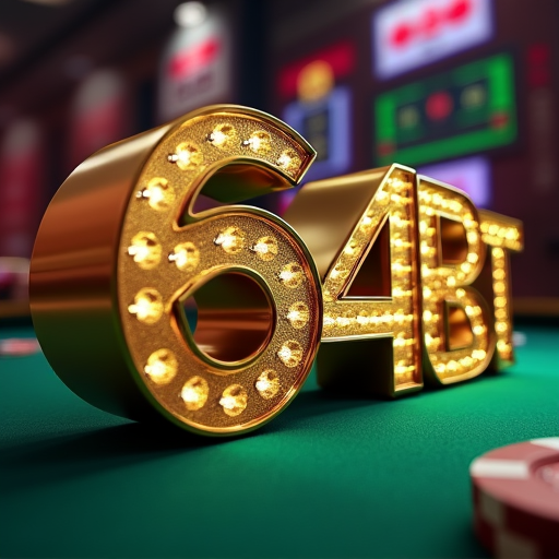 logotipo da plataforma 64bet onde você poderá se cadastrar gratuitamente