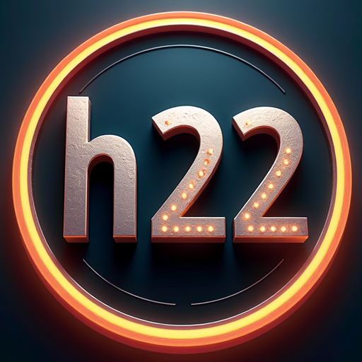 logotipo da plataforma h22 onde você poderá se cadastrar gratuitamente