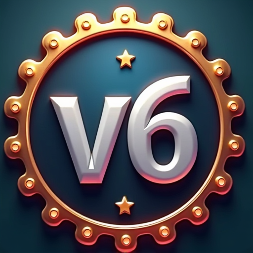 logotipo da plataforma v6bet onde você poderá se cadastrar gratuitamente